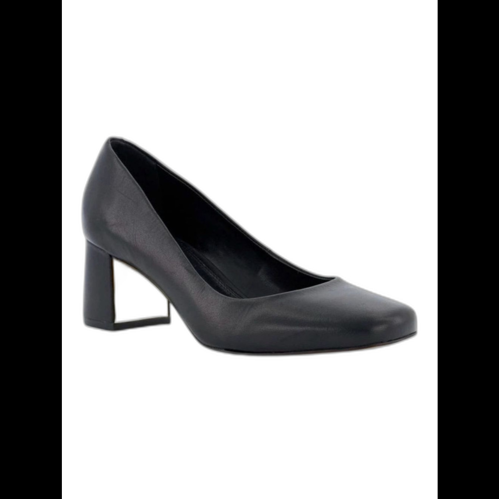 Dune London Assure Court Pump Black Metal Plate Block Heel EU 39 - Picture 7 of 8